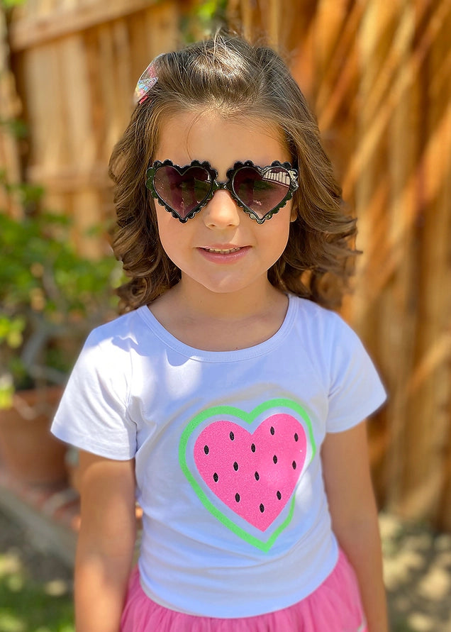 Sparkle Sisters Heart Sunglasses