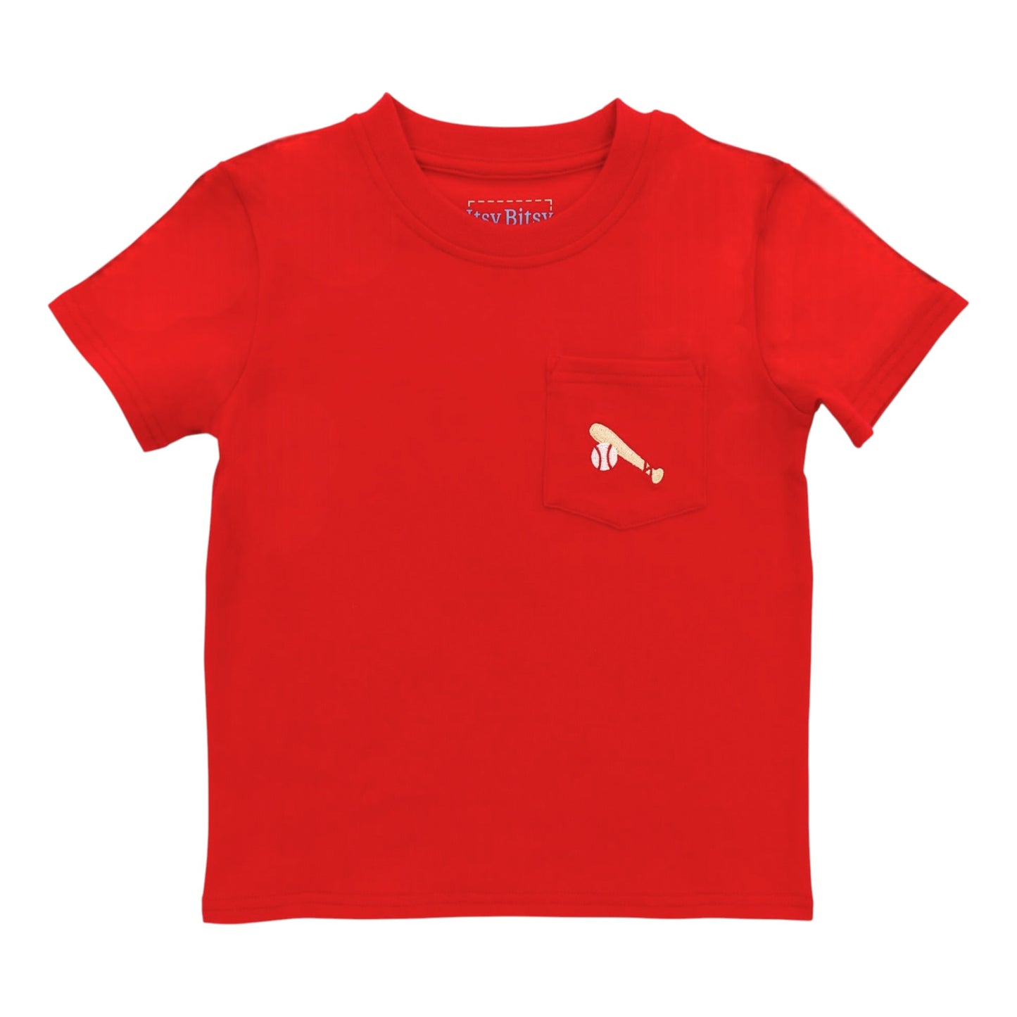 Itsy Bitsy Baseball Pocket T-Shirt