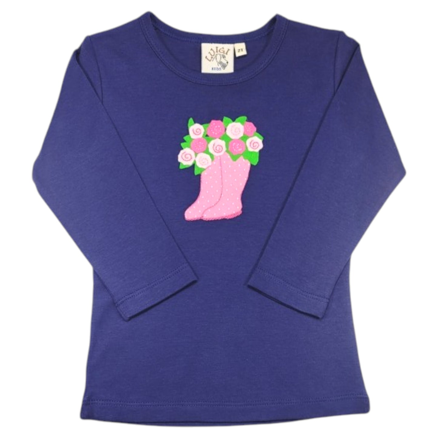 Luigi Rainboot With Flowers T-Shirt