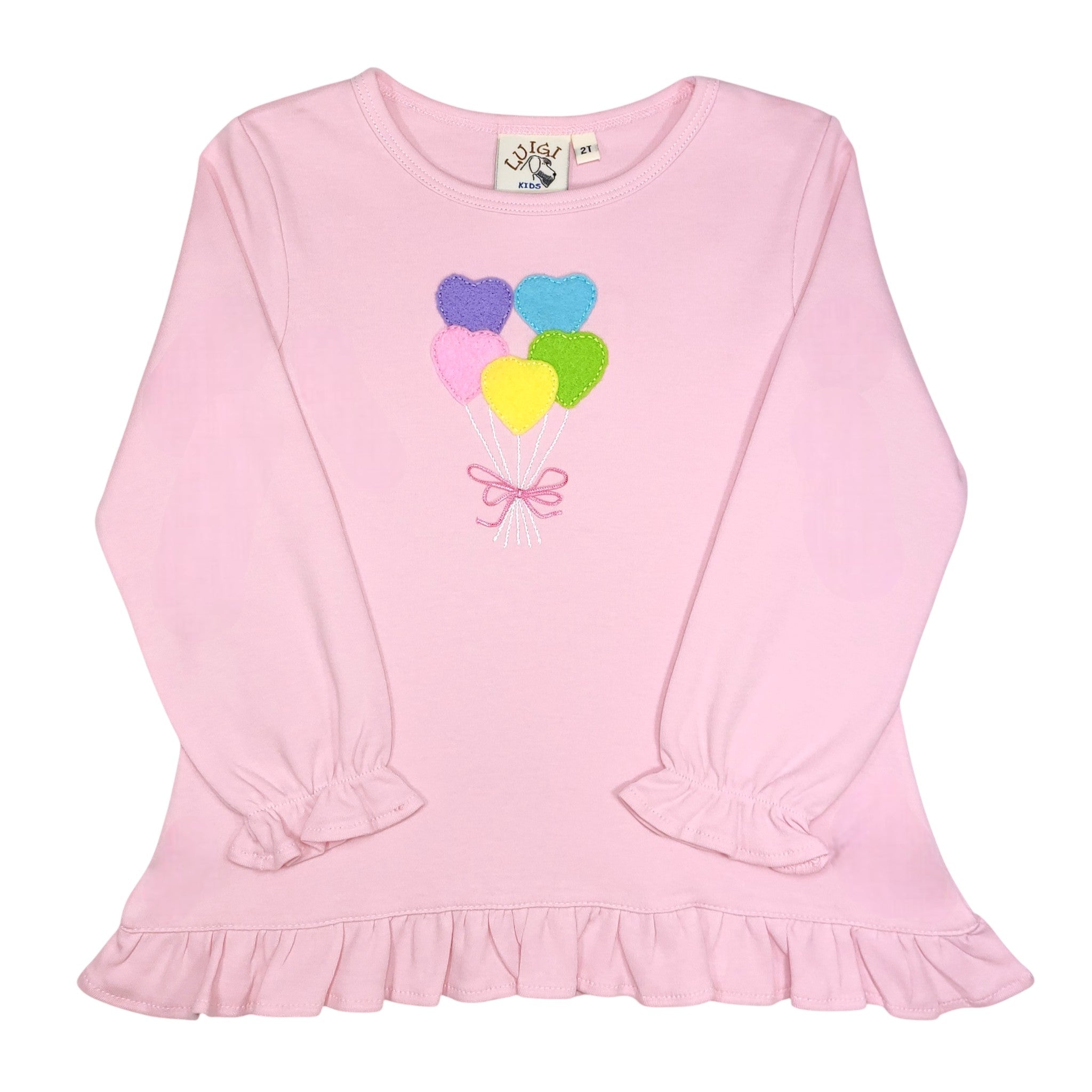 Luigi Heart Balloons Ruffle Swing Top – Sikes Children's Shoe Store