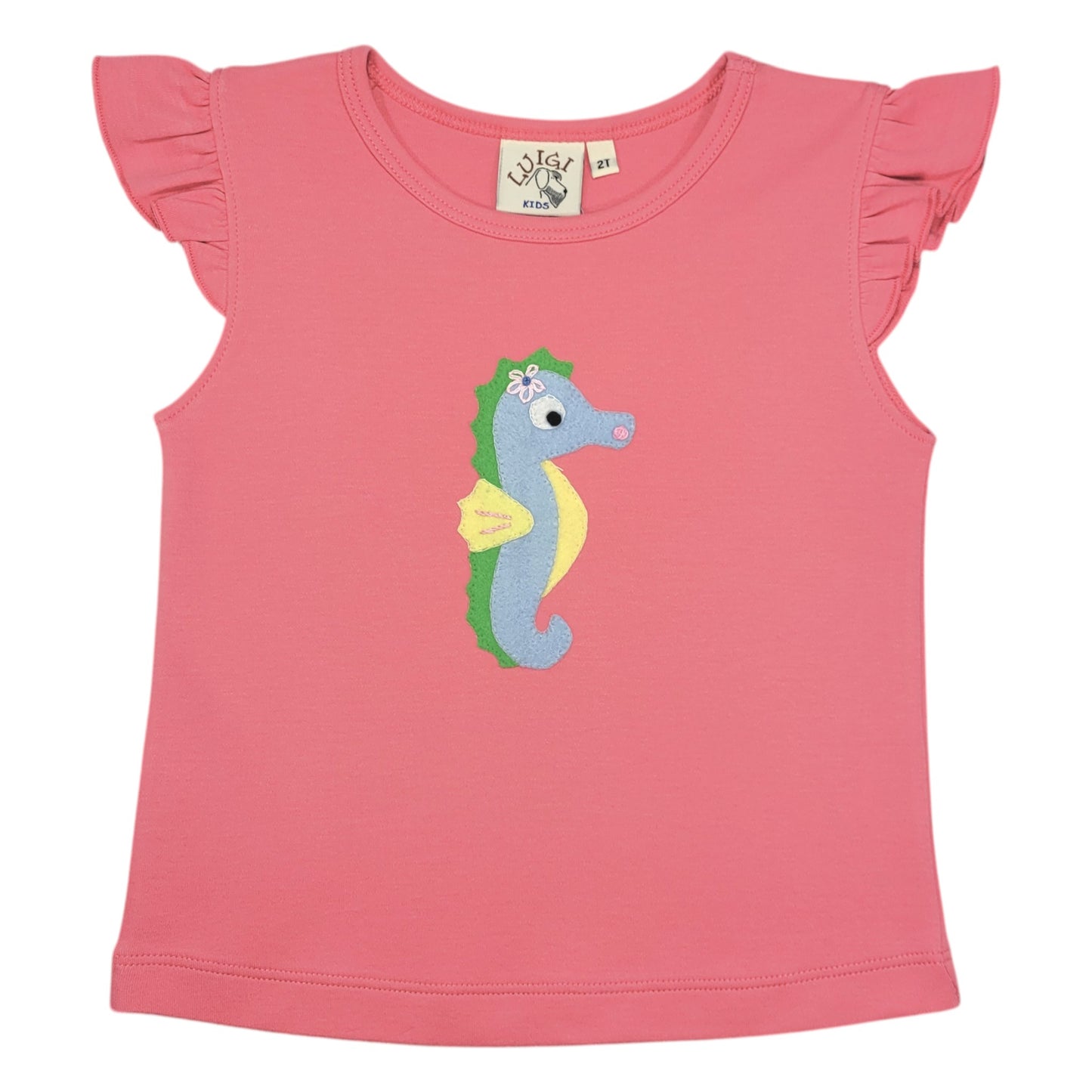 Luigi Seahorse Flutter Sleeve Top