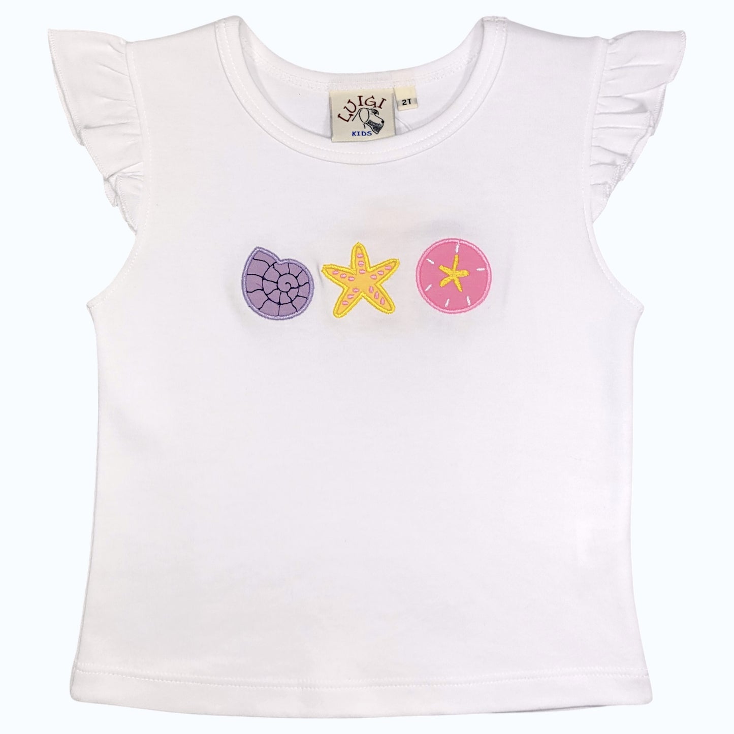 Luigi Beach Icons Flutter Sleeve Top