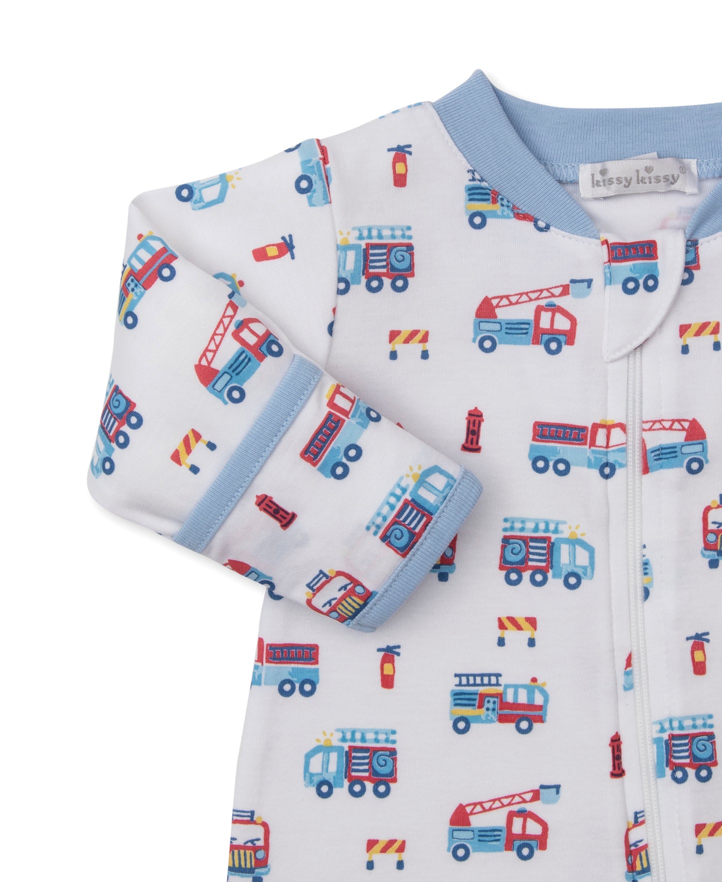 Kissy Kissy Fight The Fire Zip Footie