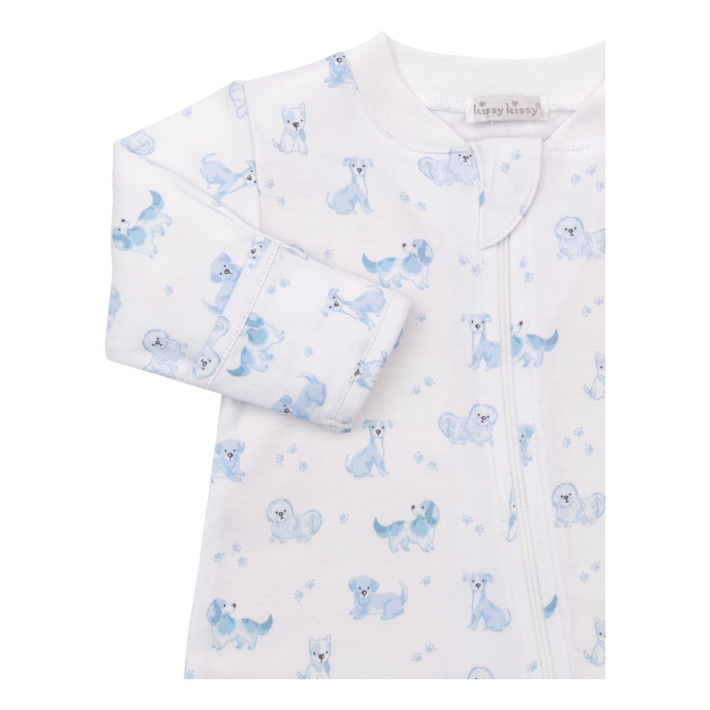 Kissy Kissy Puppy Paws Zip Footie