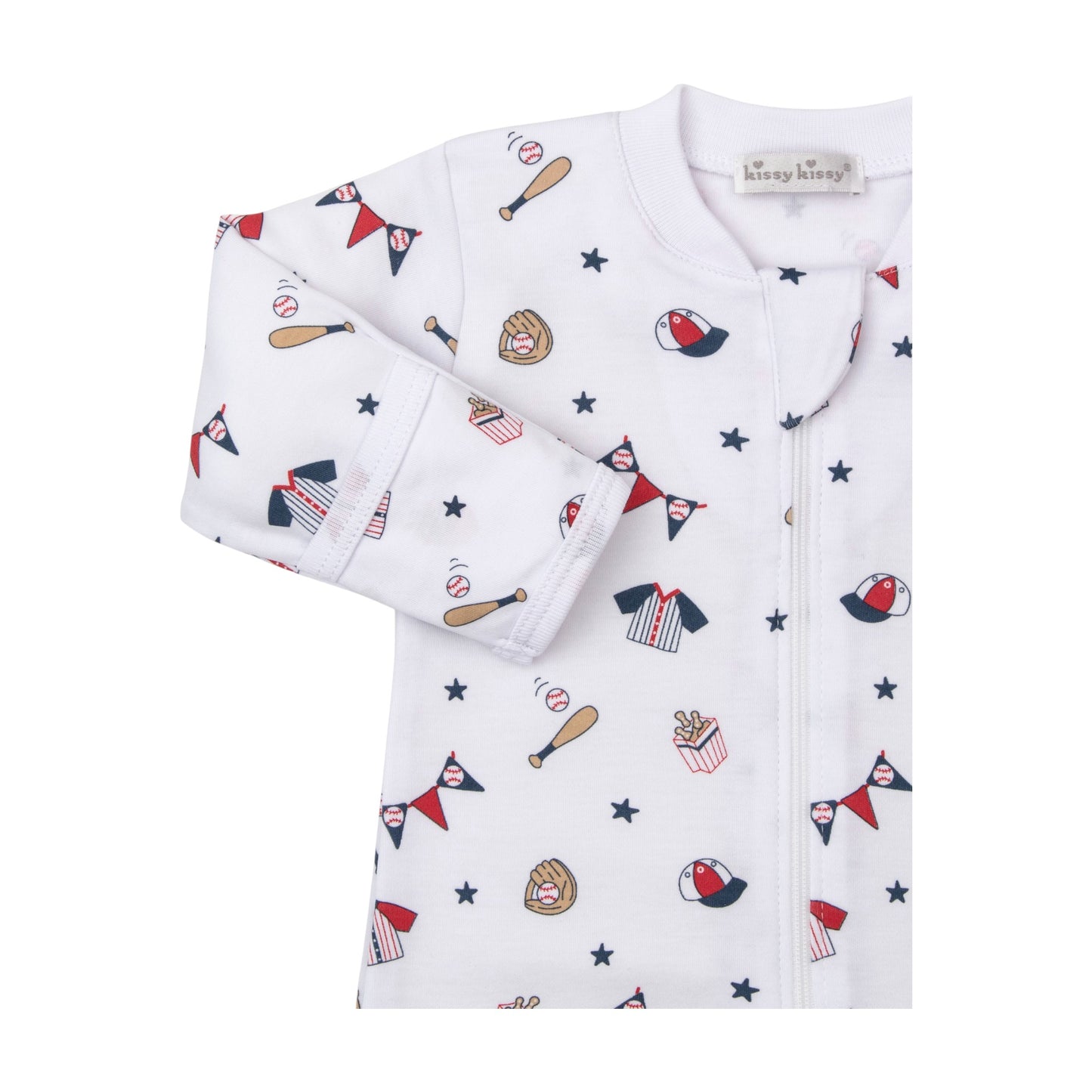 Kissy Kissy Fly Ball Zip Footie