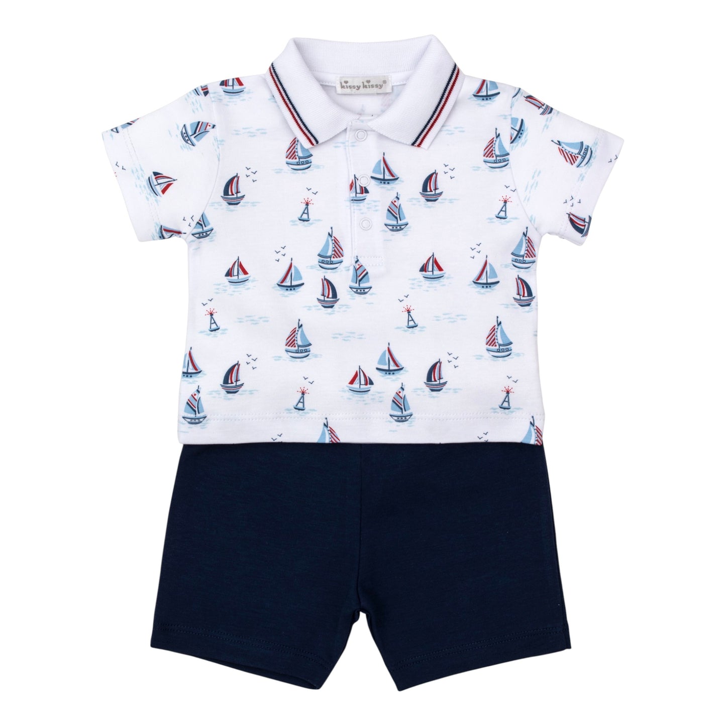 Kissy Kissy Sailboats Bermuda Short Set