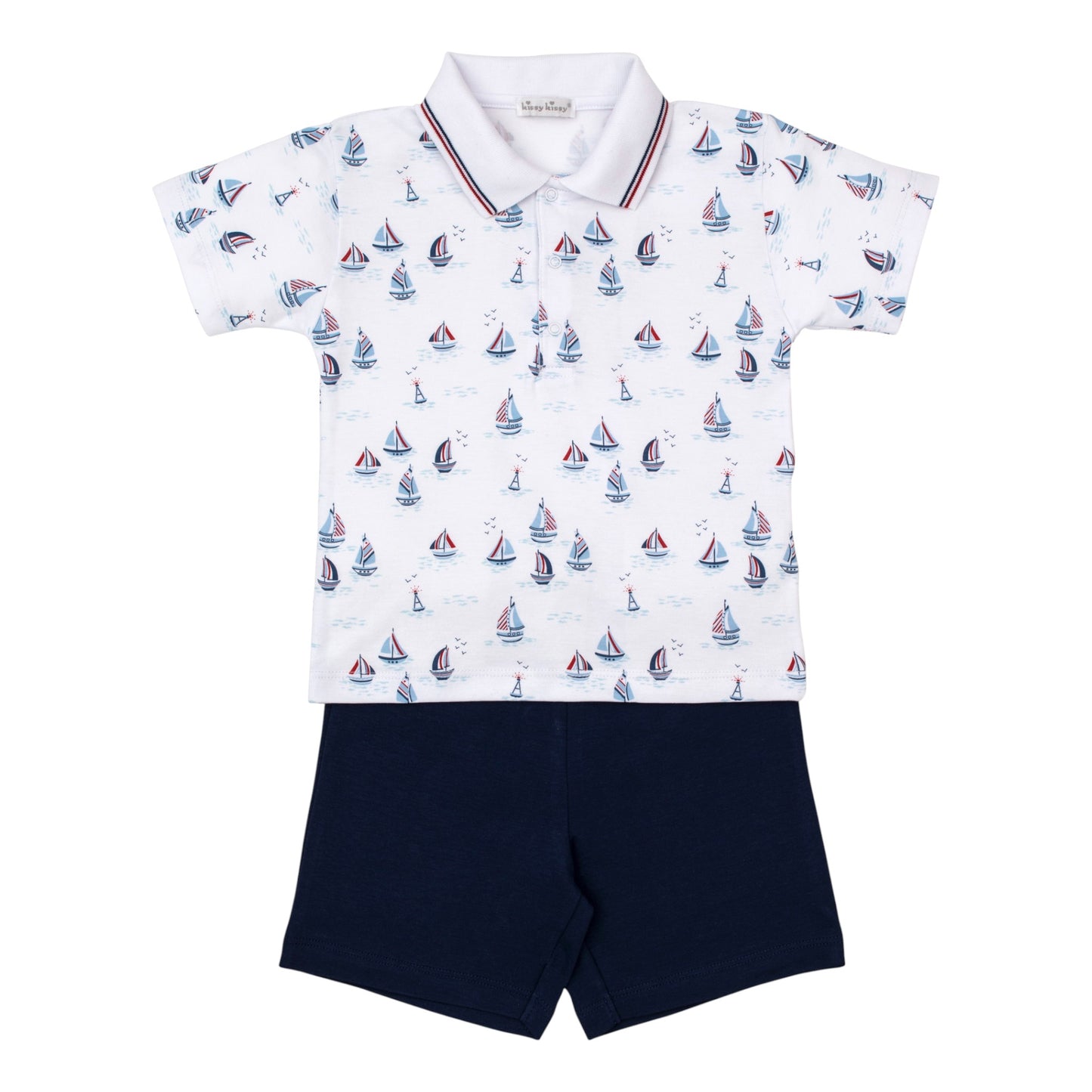 Kissy Kissy Sailboats Bermuda Short Set
