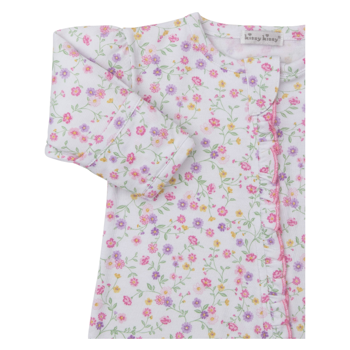 Kissy Kissy Autumn Blossoms Zip Footie