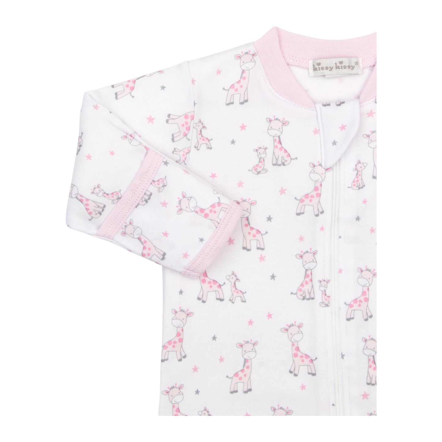 Kissy Kissy Just Giraffes Zip Footie