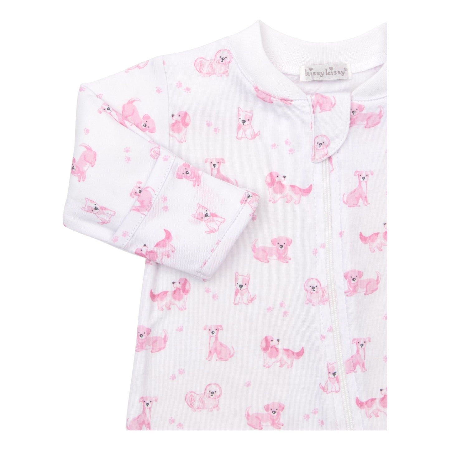 Kissy Kissy Puppy Paws Zip Footie