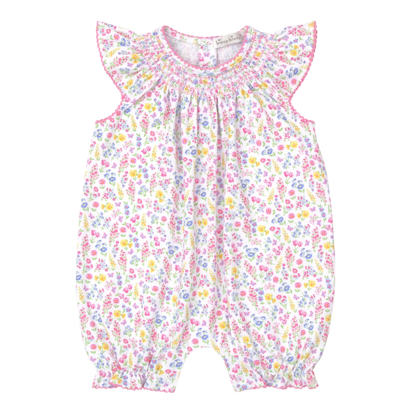 Kissy Kissy Pastel Gardens Smocked Romper