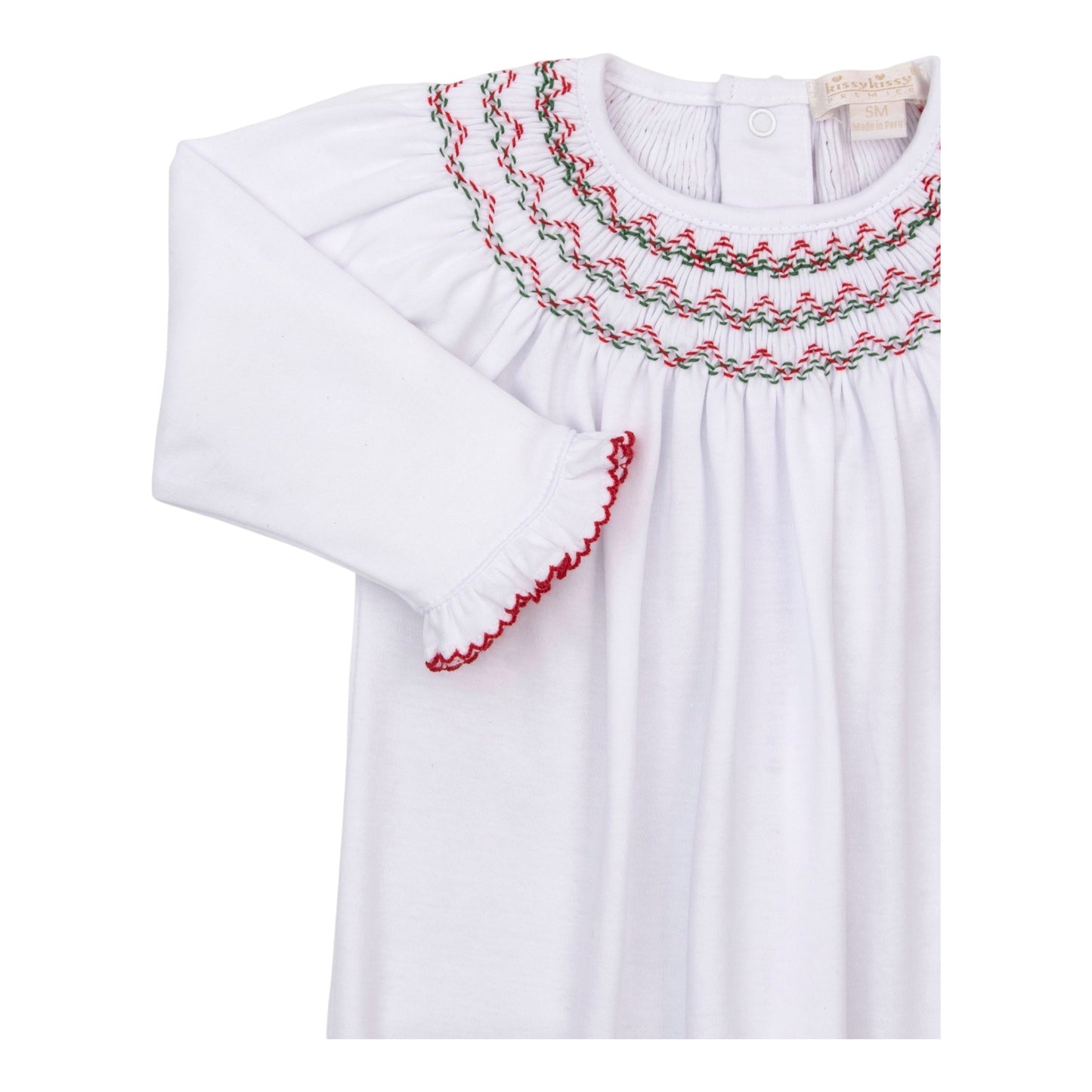 Kissy Kissy CLB 26 Holiday Medley Hand Smocked Gown