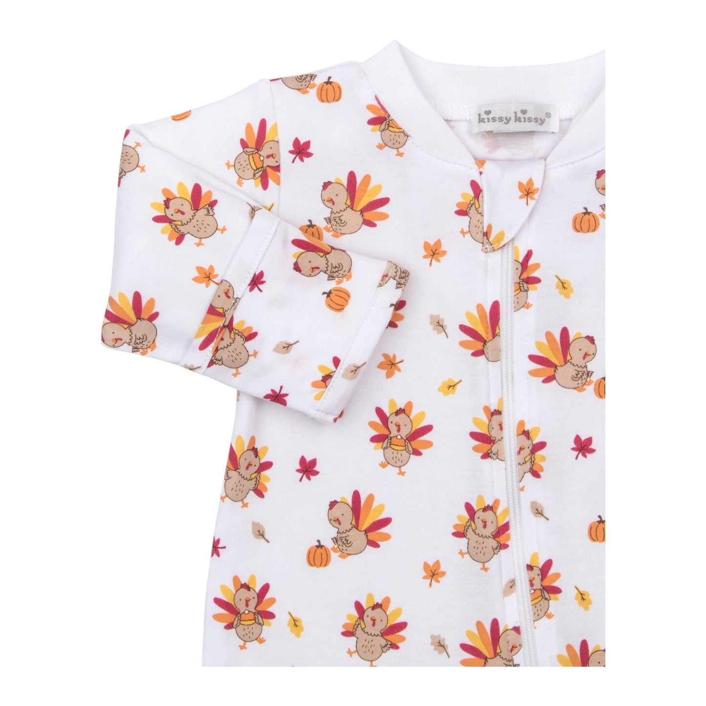 Kissy Kissy Turkey Time Zip Footie