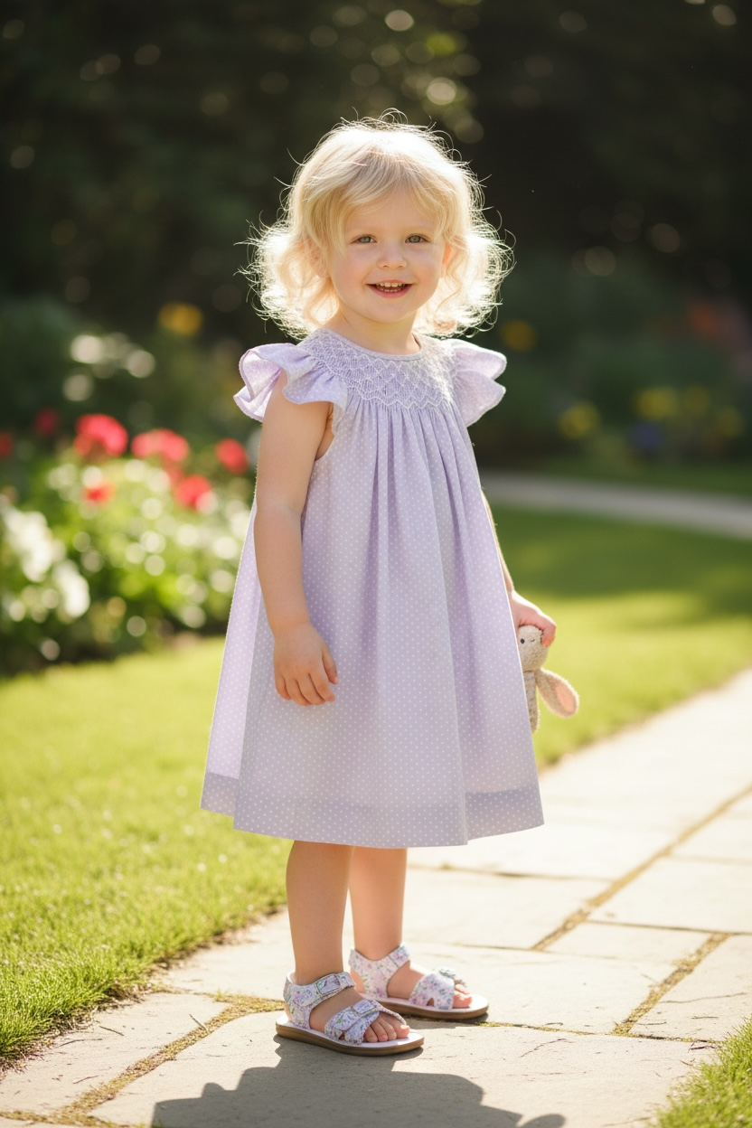 Sweet Dreams Cathy Smocked Pearl Dress