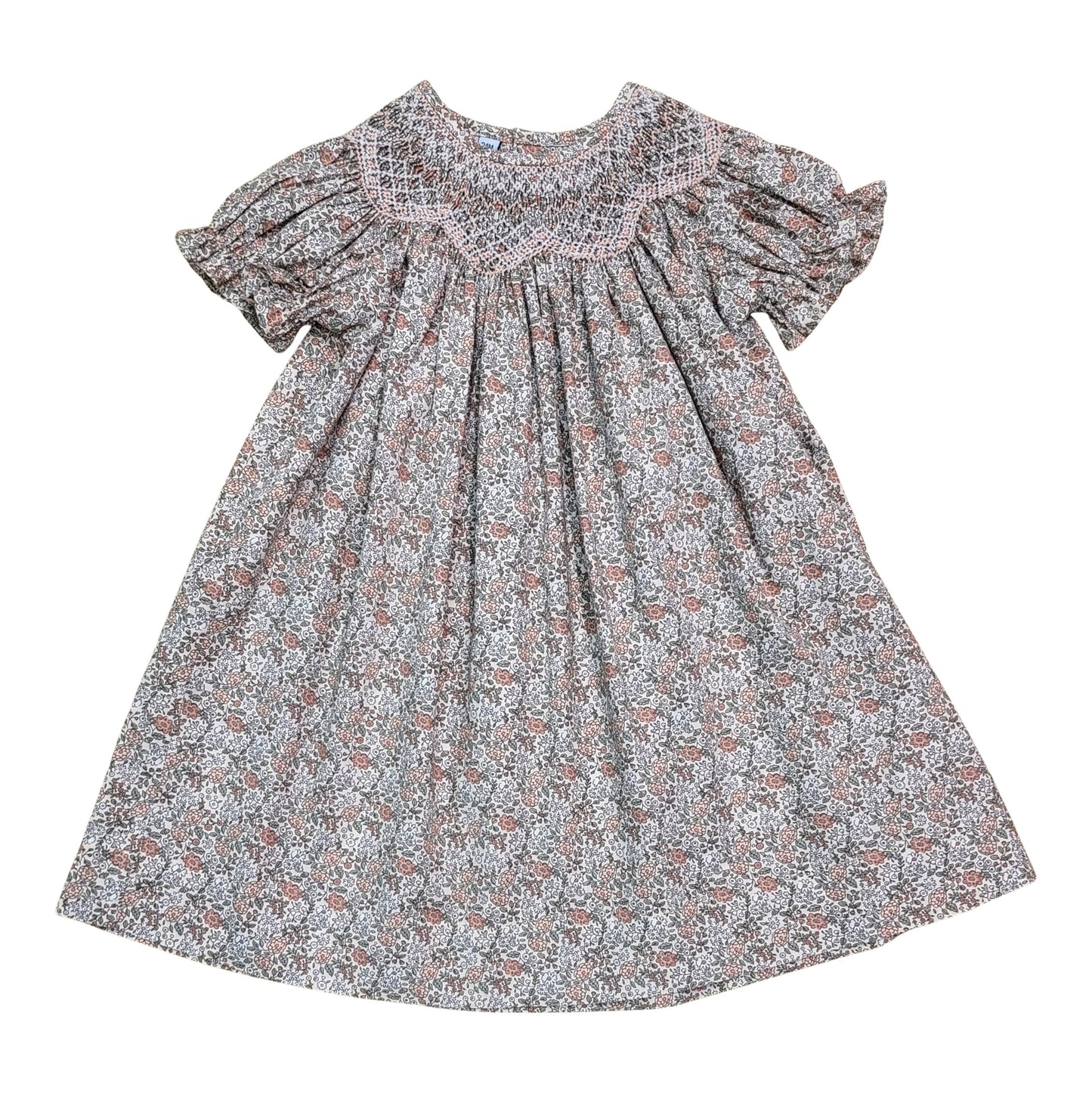 Sweet Dreams Sabrina Flower Smocked Dress