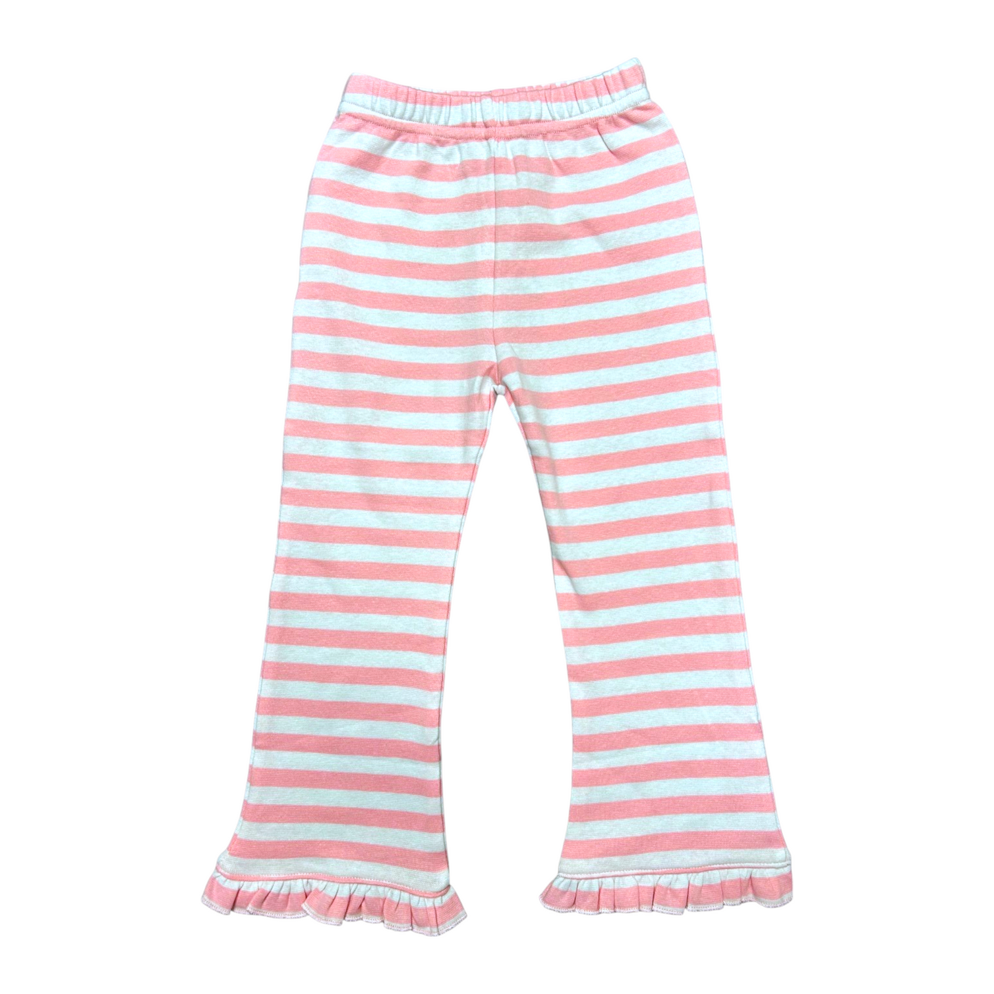 Luigi Striped Ruffle Flare Legging
