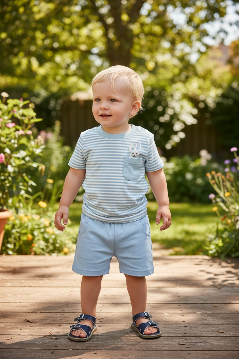 Luigi Striped Bunny In The Pocket T-Shirt