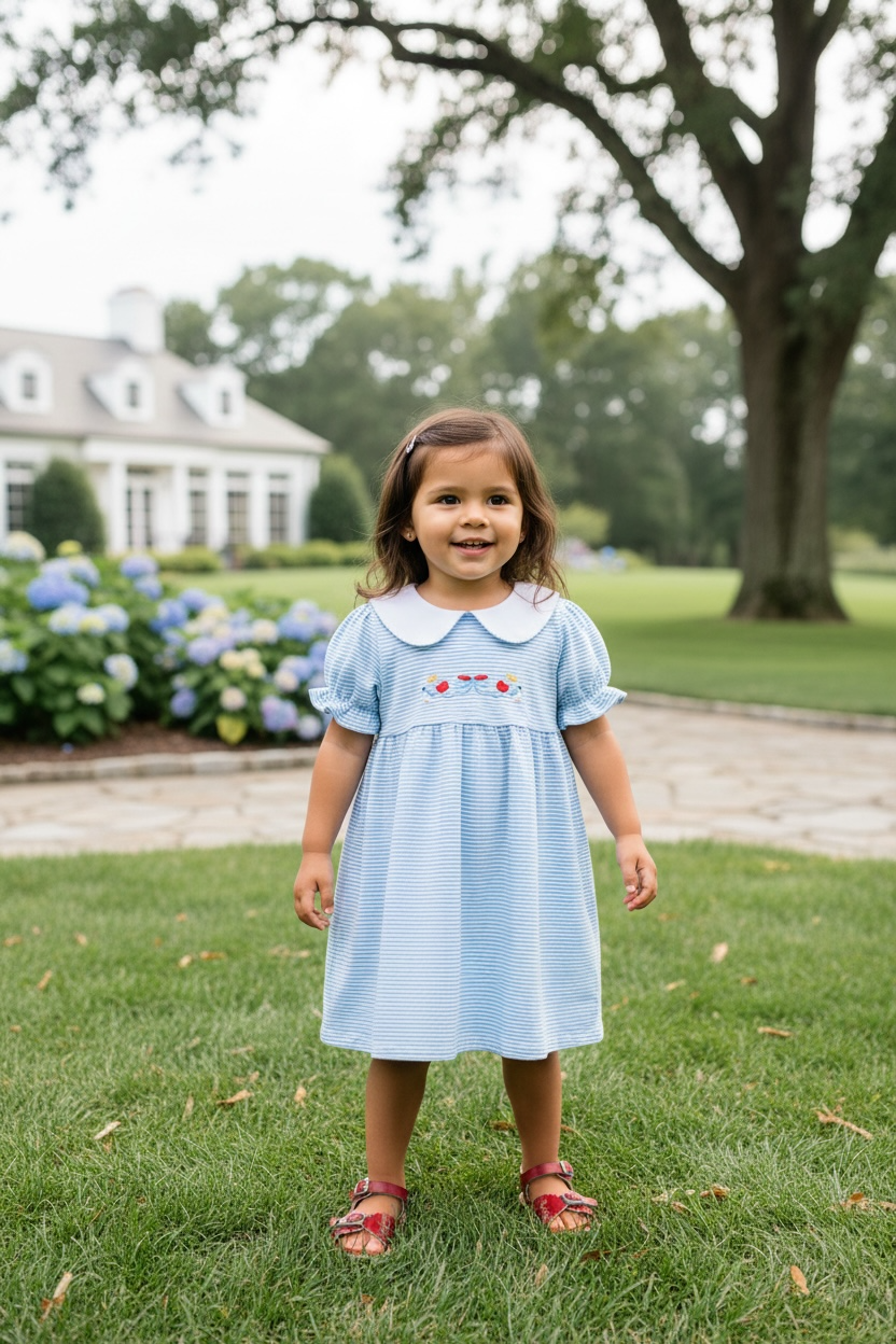 Itsy Bitsy Stripe Princess Dress