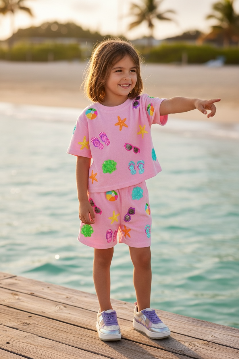 Belle Cher Beach Terry Cloth T-Shirt