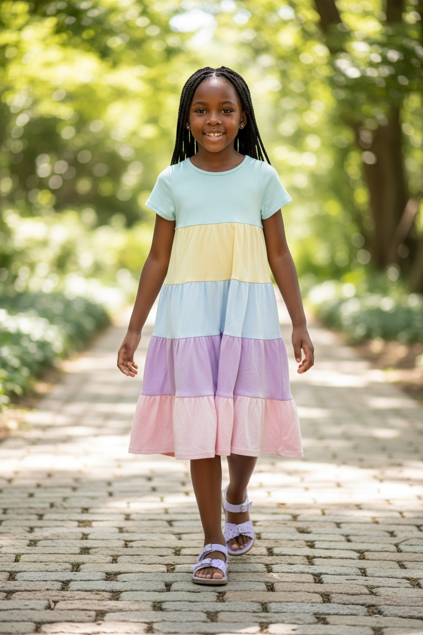 Millie Jay Maxi Multicolor Tiered Dress