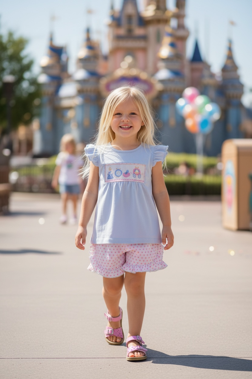 Three Sisters Fairytale Smocked Short Set