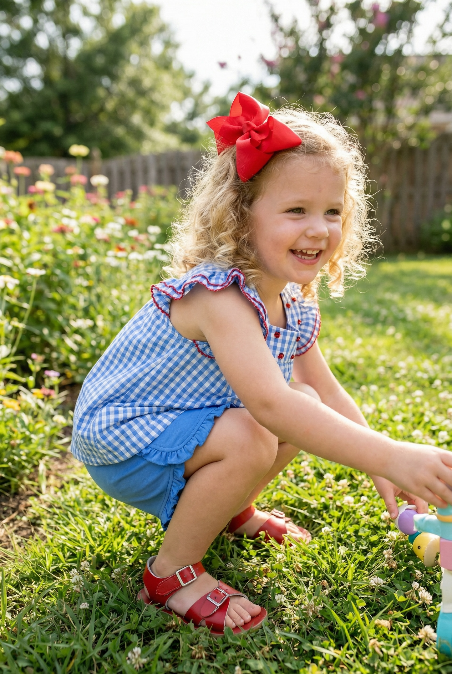 Whimsy Bay Ladybug Flutter Short Set