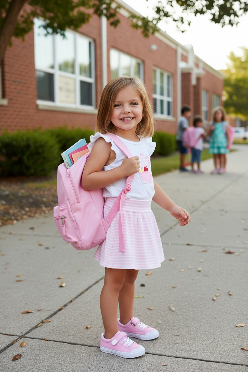 Luigi Backpack & Apple Flutter Sleeve T-Shirt