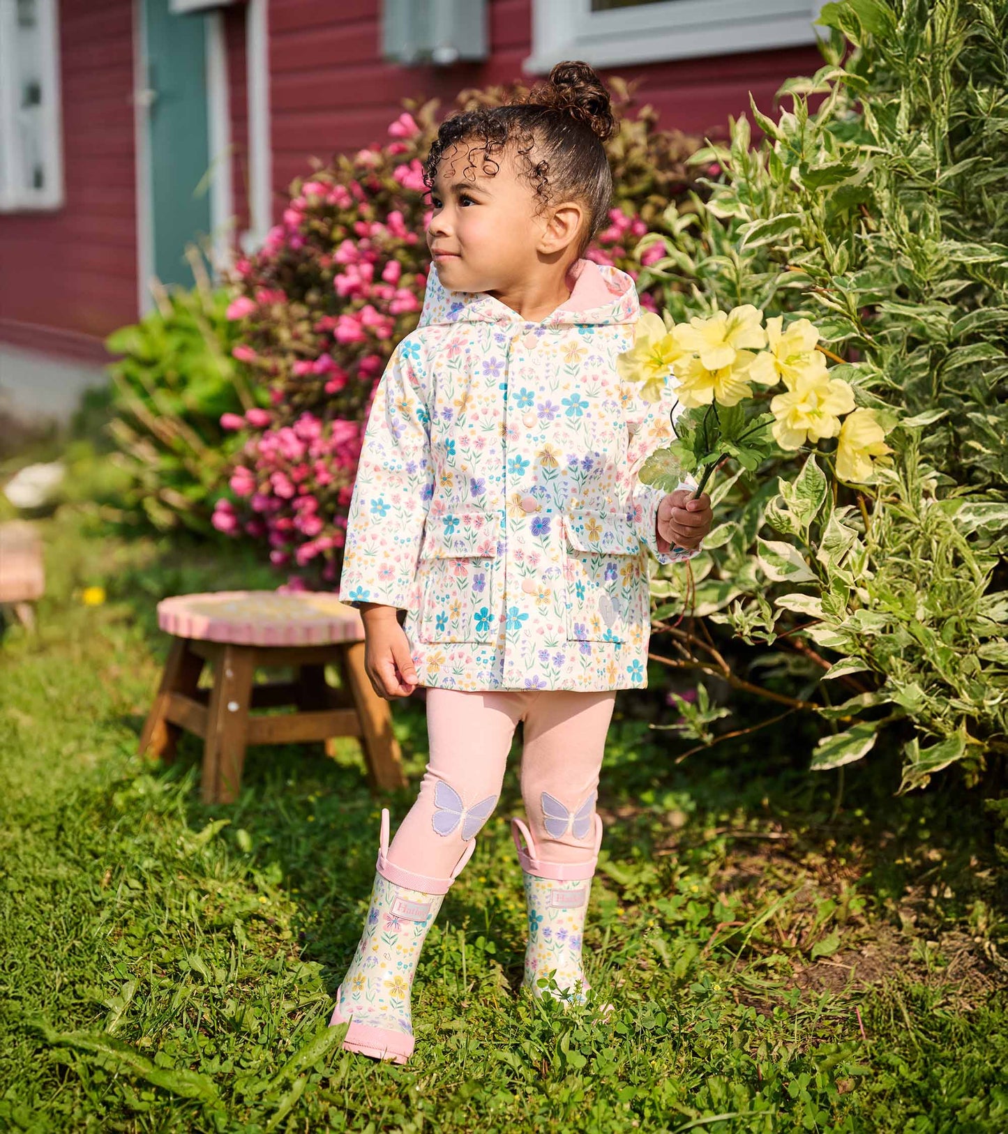Hatley Little Garden Chicks Snap Raincoat