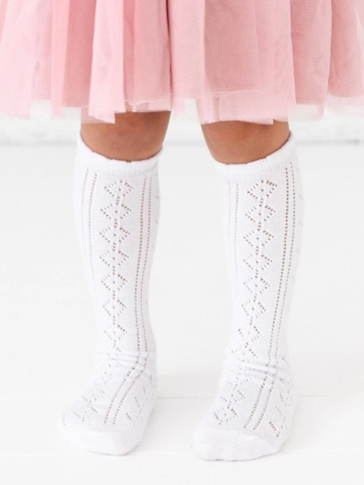 Little Stocking Co. Scalloped Fancy Knee-High Socks