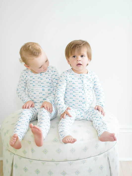The Uptown Baby Construction Zone Sleep Zip Romper