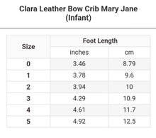 Load image into Gallery viewer, L&#39;Amour Clara Leather Bow Crib Mary Jane