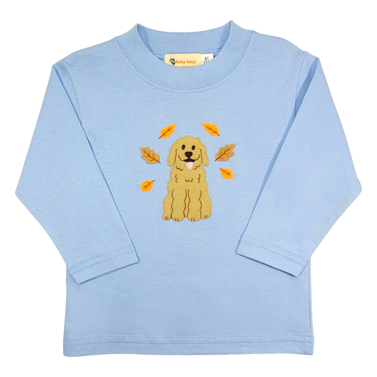 Luigi Golden Doodle With Leaves T-Shirt