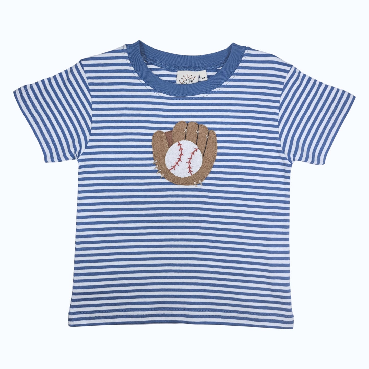 Luigi Striped Baseball Glove T-Shirt