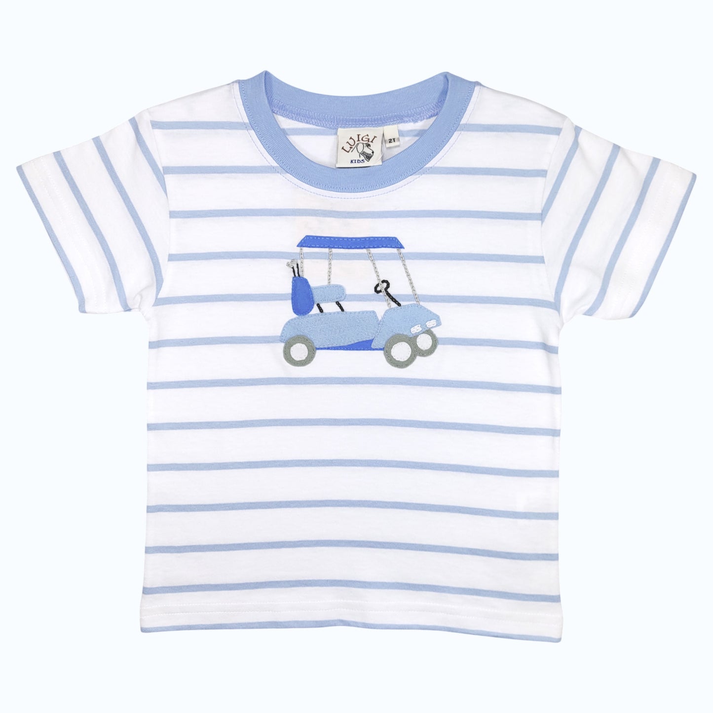 Luigi Striped Golf Cart T-Shirt