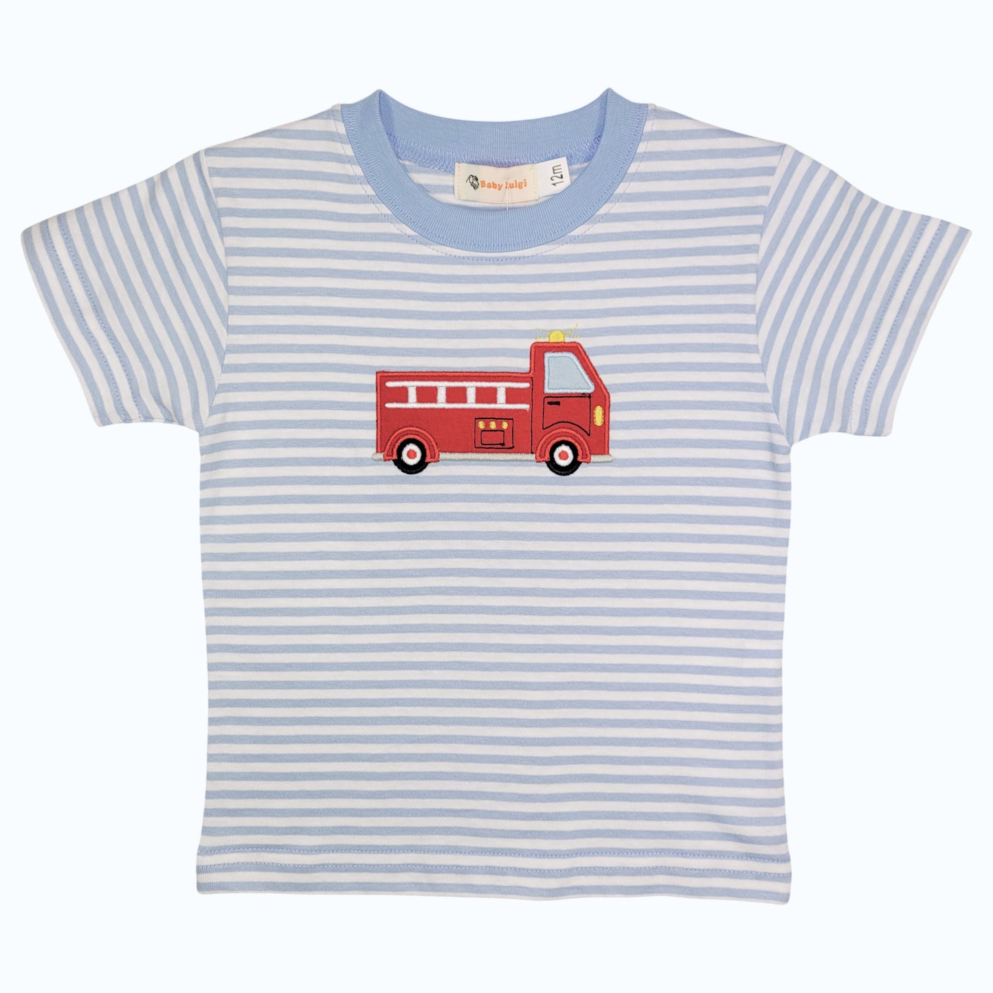 Luigi Striped Firetruck T-Shirt