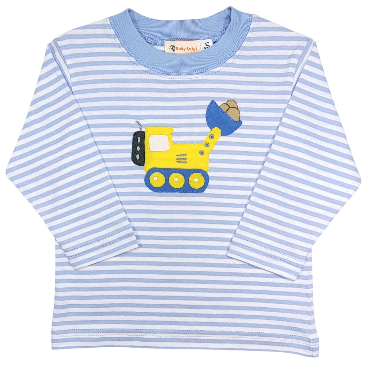 Luigi Stripe Retro Backhoe T-Shirt