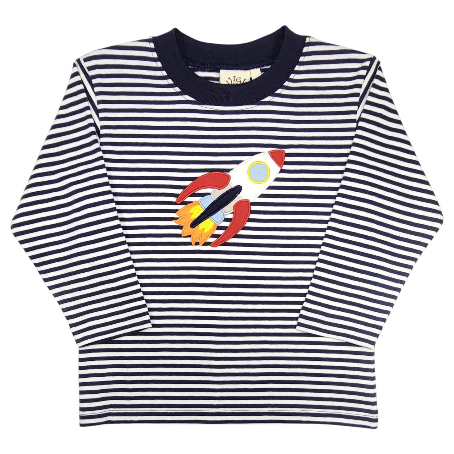 Luigi Stripe Rocket Ship T-Shirt