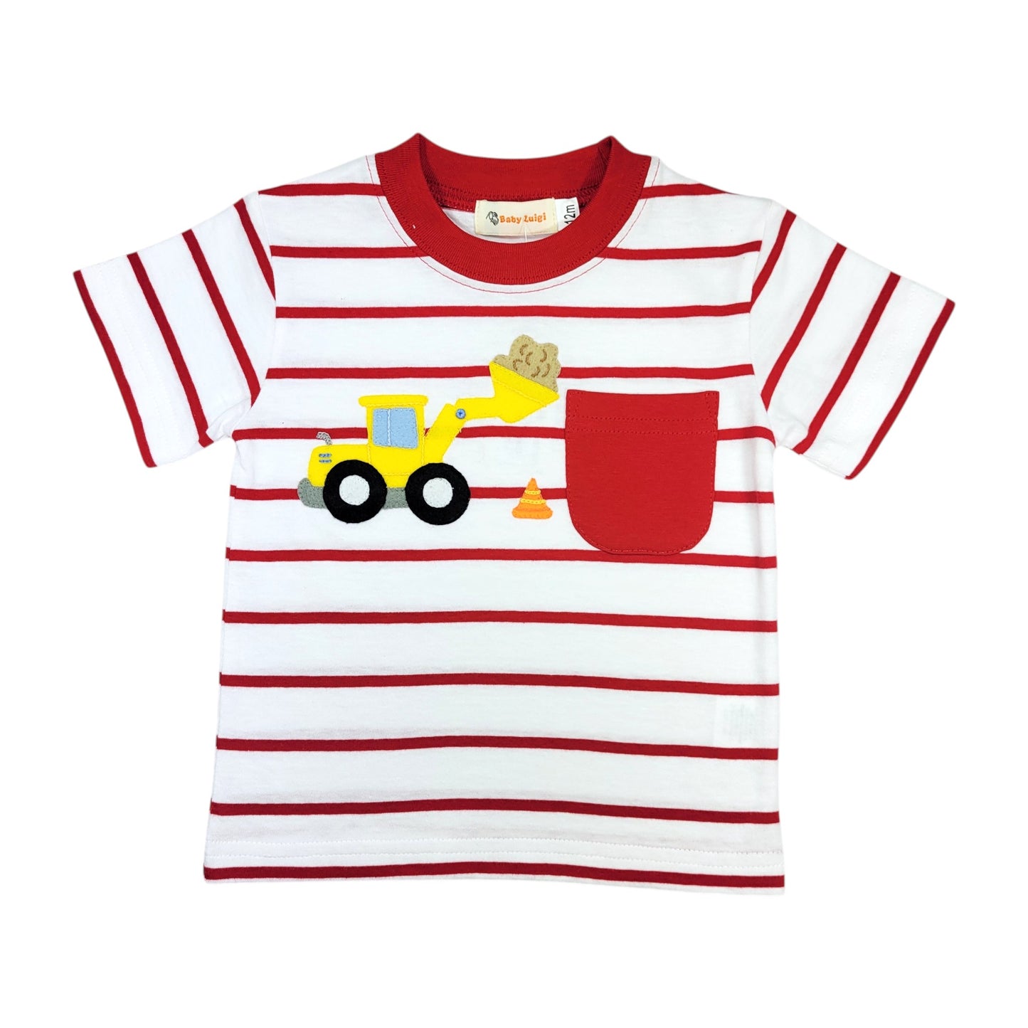 Luigi Striped Front Loader T-Shirt