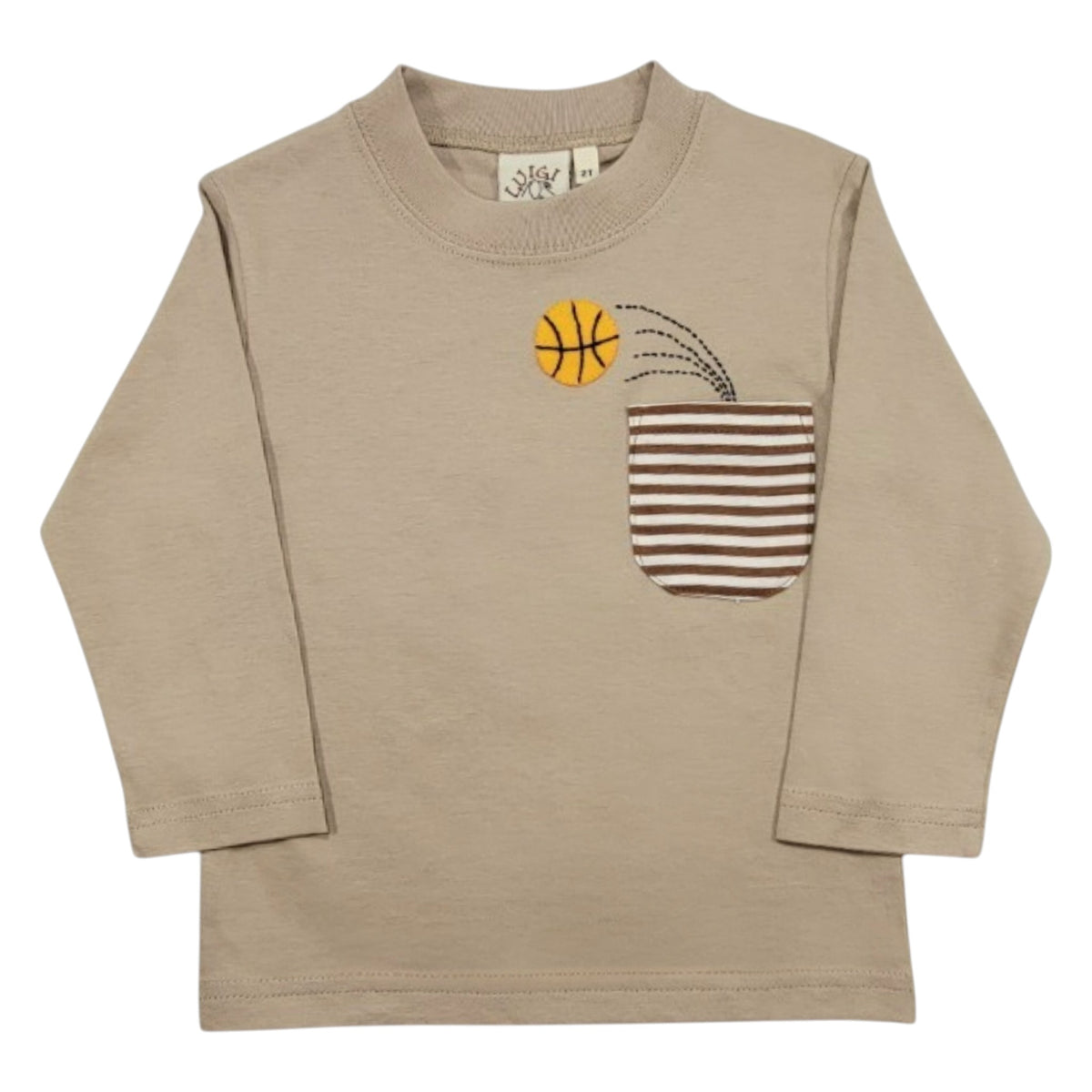 Luigi Basketball In Pocket T-Shirt