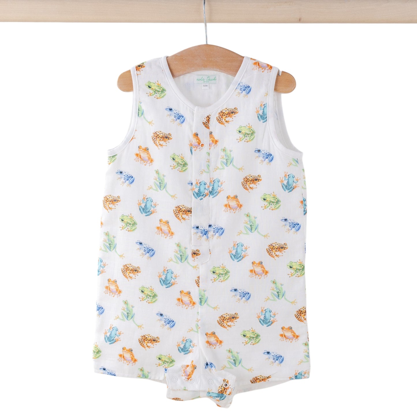 Nola Tawk Toadally Cute Organic Muslin Shortall
