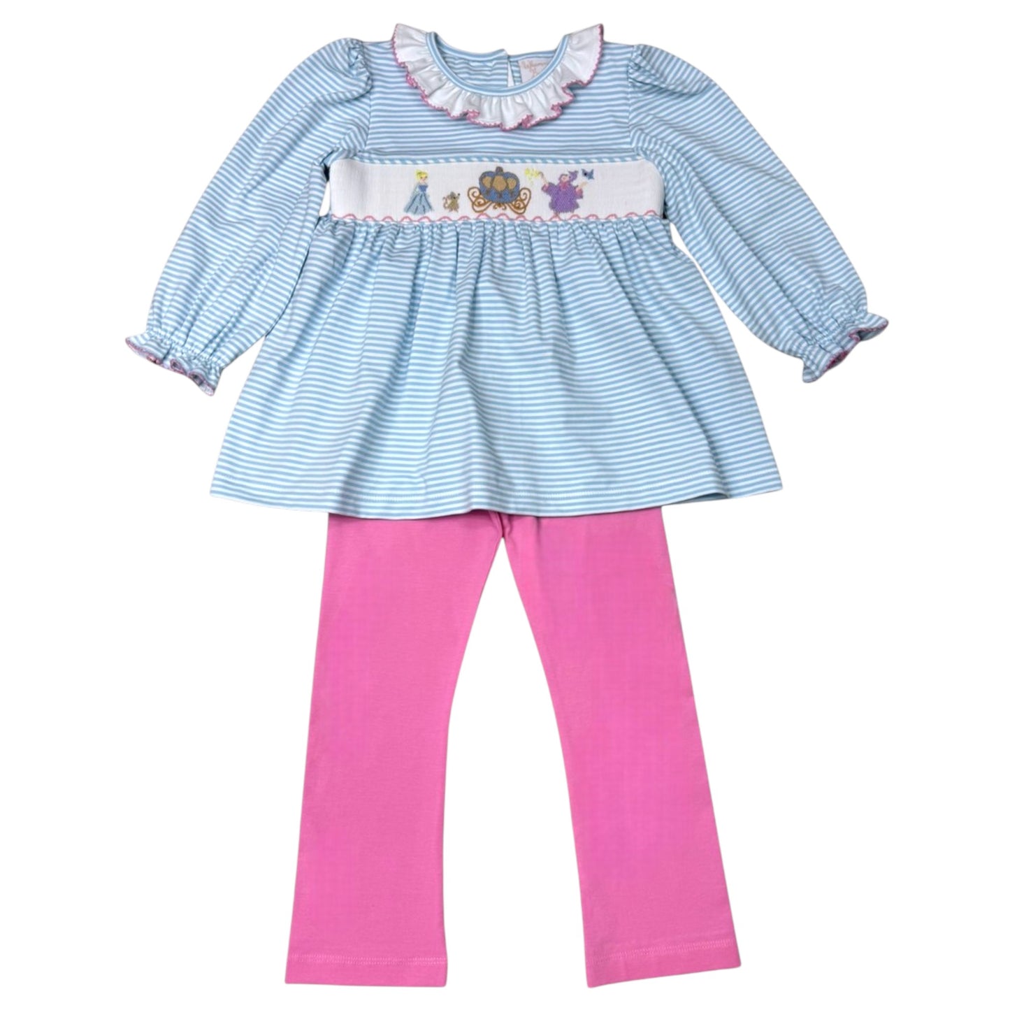 Whimsy Bay Smocked Princess Ball Pant Set