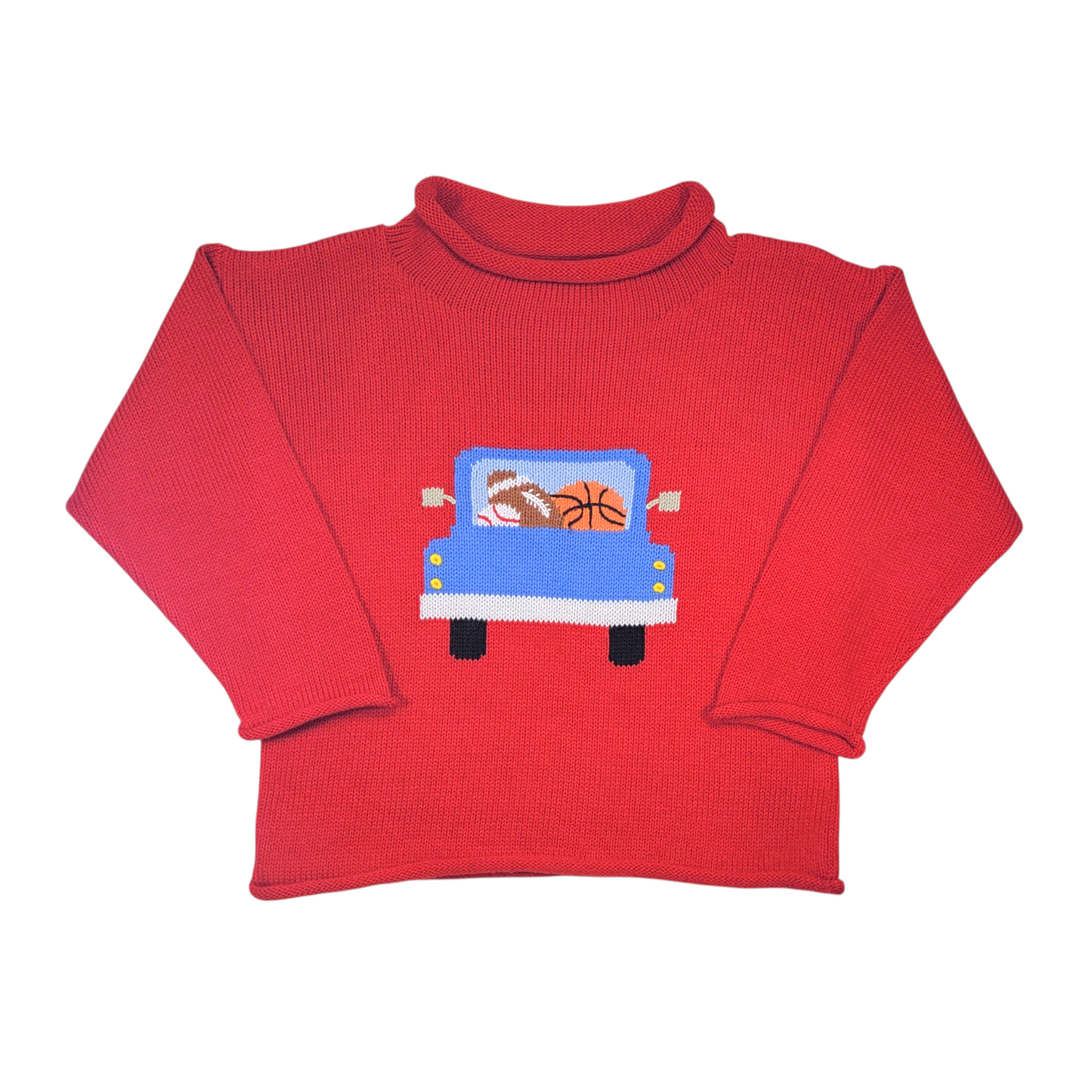 Luigi Truck With Balls Roll Neck Sweater