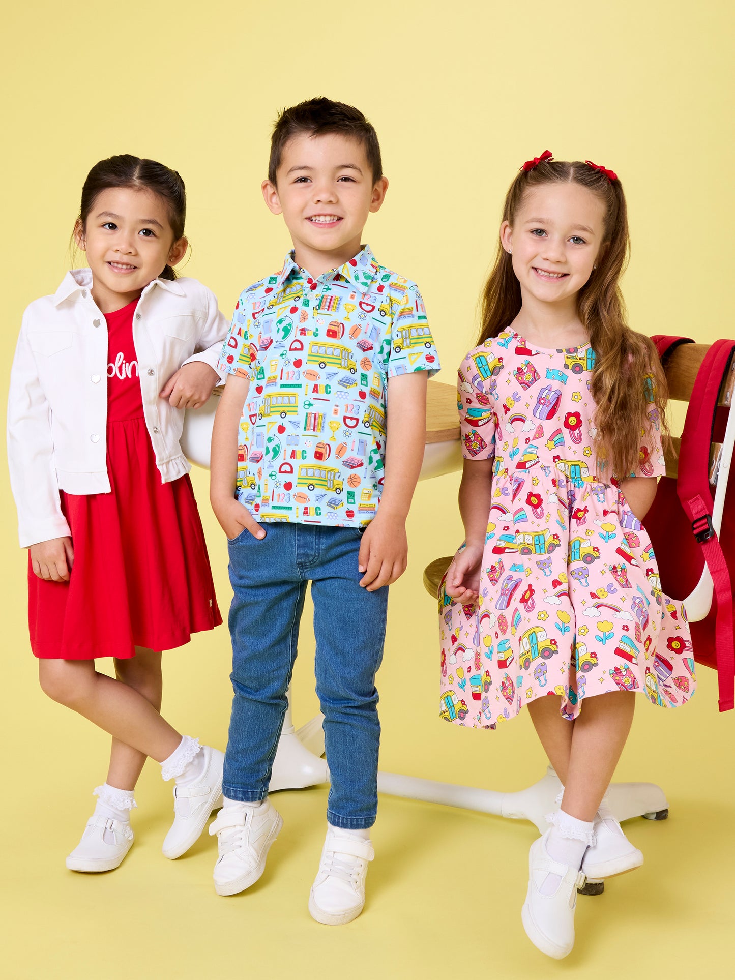 Ruffle Butts Classroom Cutie Knit Twirl Dress