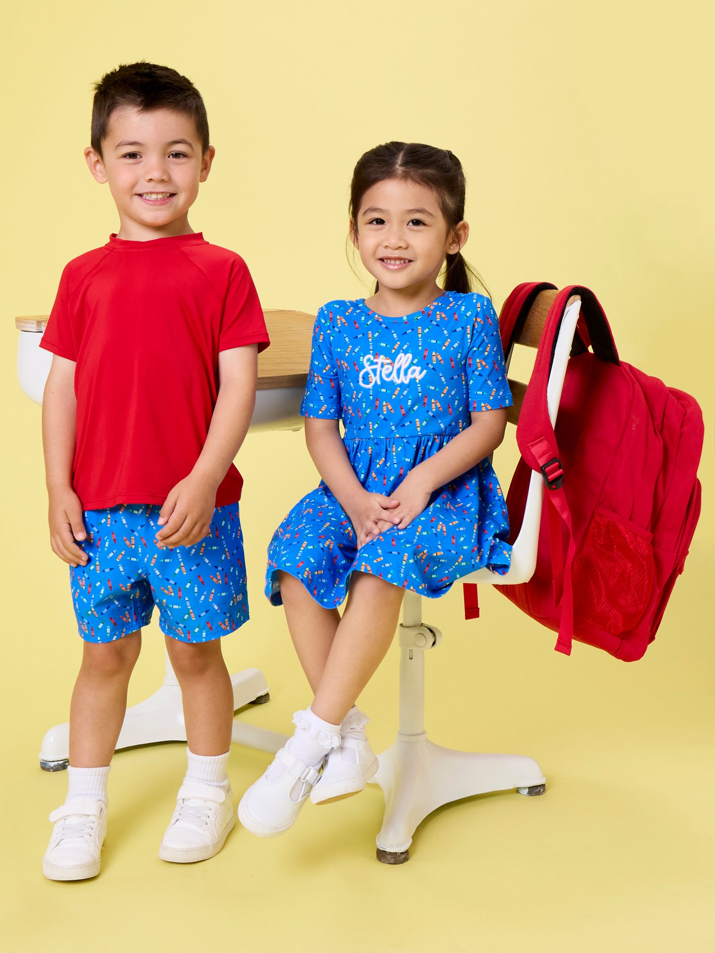 Ruffle Butts Tiny Crayons Knit Twirl Dress
