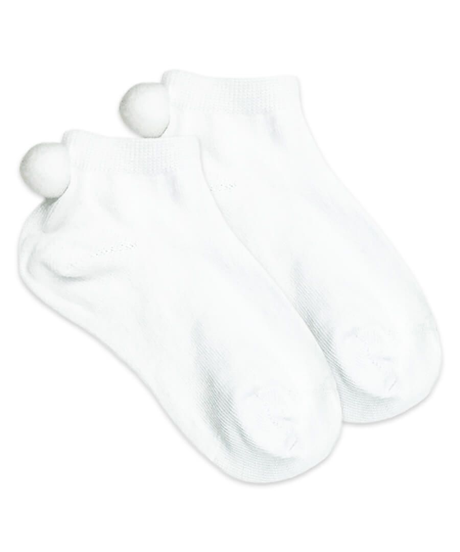 Jefferies Socks Smooth Toe Pom Pom Low Cut Socks