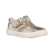 Load image into Gallery viewer, Keds Daphne T-Strap Metallic Sneaker
