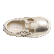 Load image into Gallery viewer, Keds Daphne T-Strap Metallic Sneaker