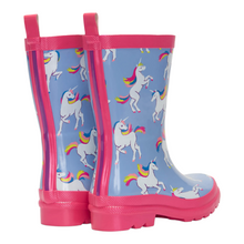Load image into Gallery viewer, Hatley Unicorn Sky Dance Shiny Rain Boots