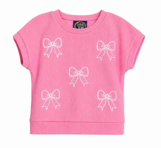Emma Jean Bow Embroidered Sweater
