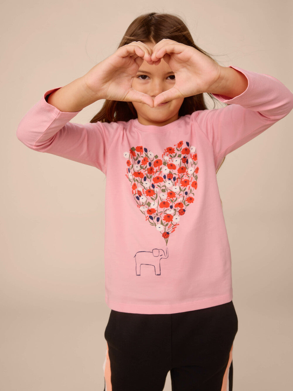 Tea Elephant Heart Graphic Tee